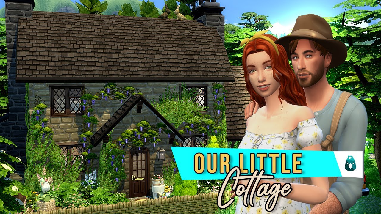 OUR LITTLE COTTAGE | The Sims 4 Cottage Living | Stop Motion | No CC