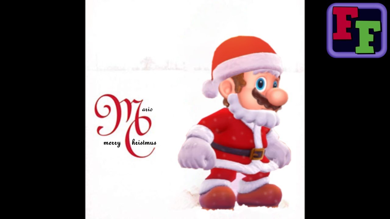 Mario sings All I want for Christmas is You from Mariah Carey