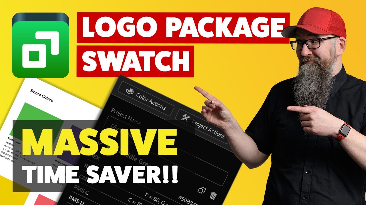 Logo Package Swatch -  Tutorial and Review - The fast way to collect and export colour information!