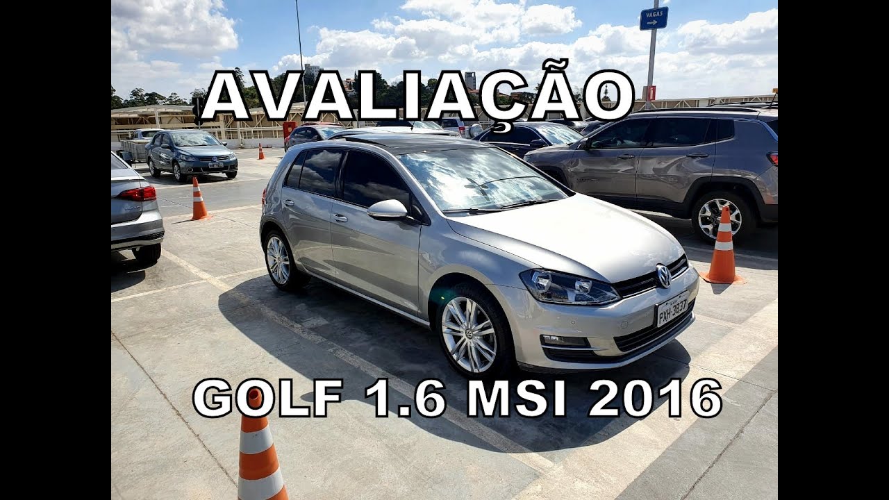 AVALIAÇÃO VW GOLF 1.6 MSI 2016 - PACK ELEGANCE - R17 E TETO - EM DETALHES
