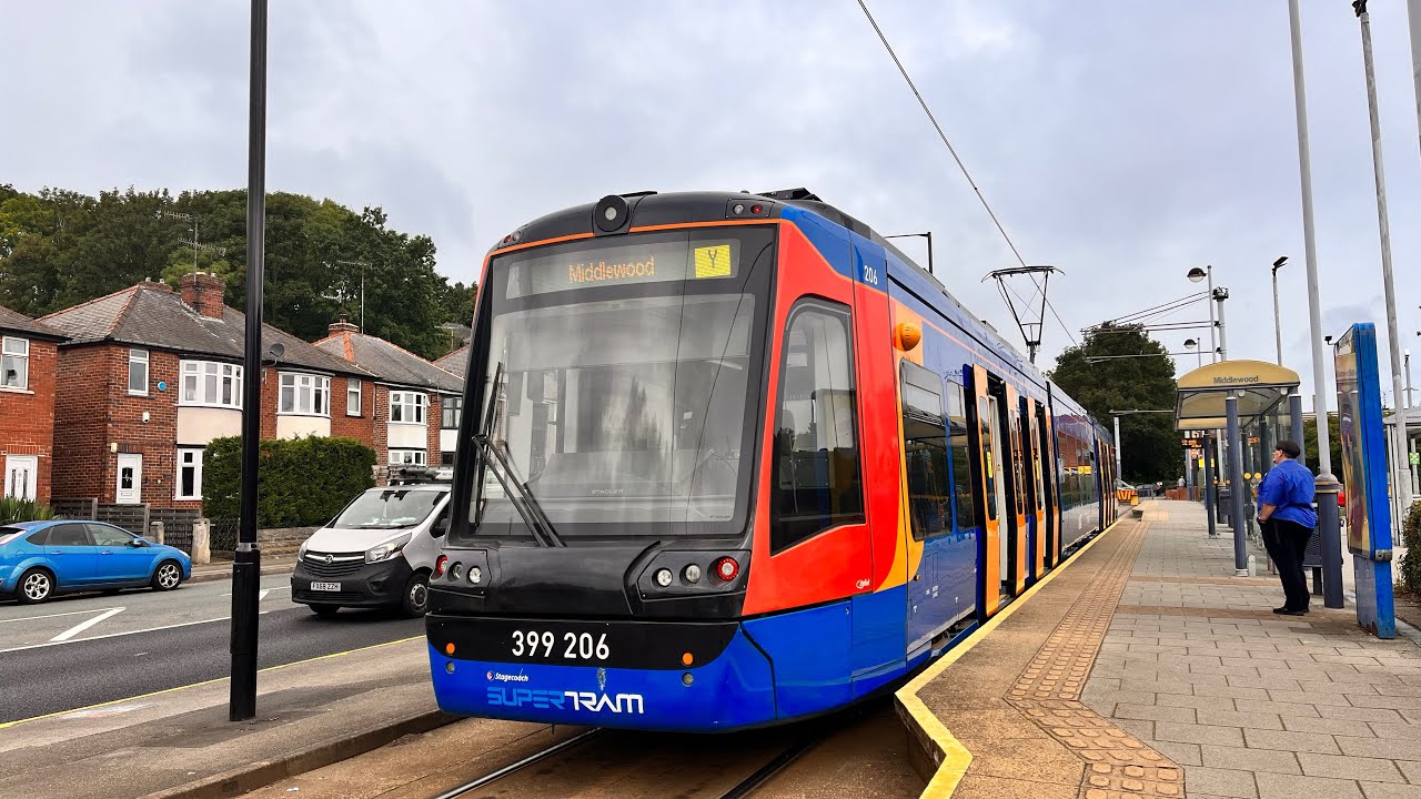 Oasis rides: Stagecoach Supertram class 399 citylink Yellow route