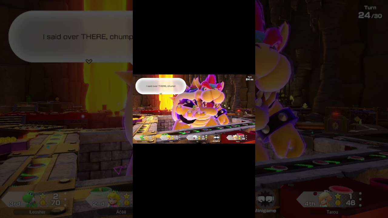 Getting 1000 Coins option from Bowser on Bowser's Keep in Jamboree #marioparty #nintendo