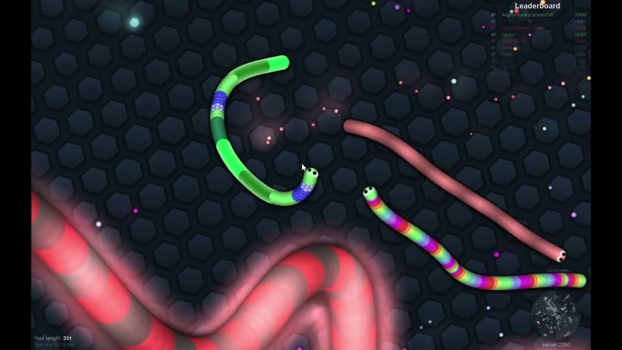 Gameplay de slither.io (pls like) #slithersnake #like #funny