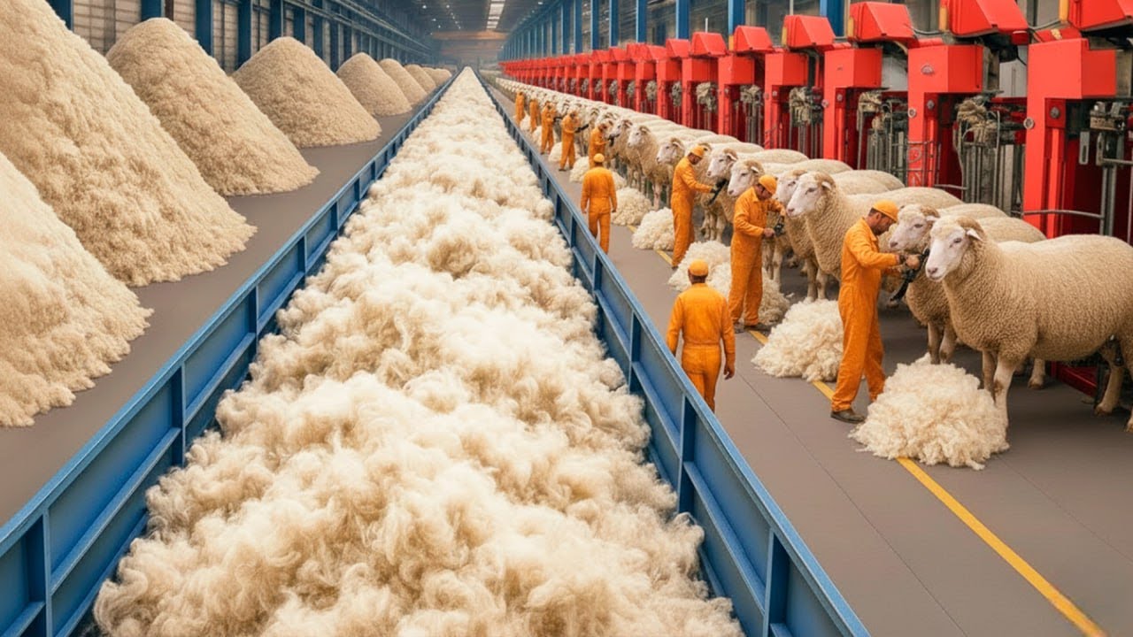Comment Des Millions De Livres De Laine De Mouton Deviennent Des V&ecirc;tements En Usines G&eacute;antes