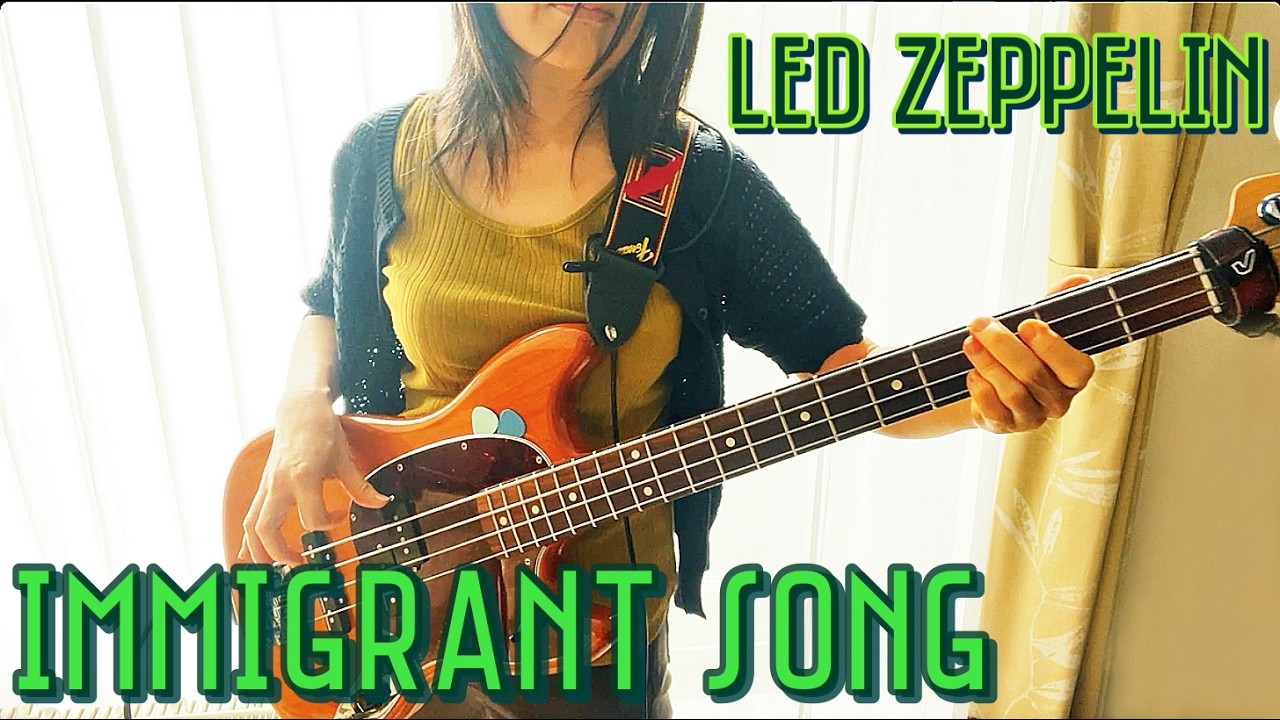 Immigrant Song - Led Zeppelin Bass Cover 移民の歌【John Paul Jones】ムスタングベース