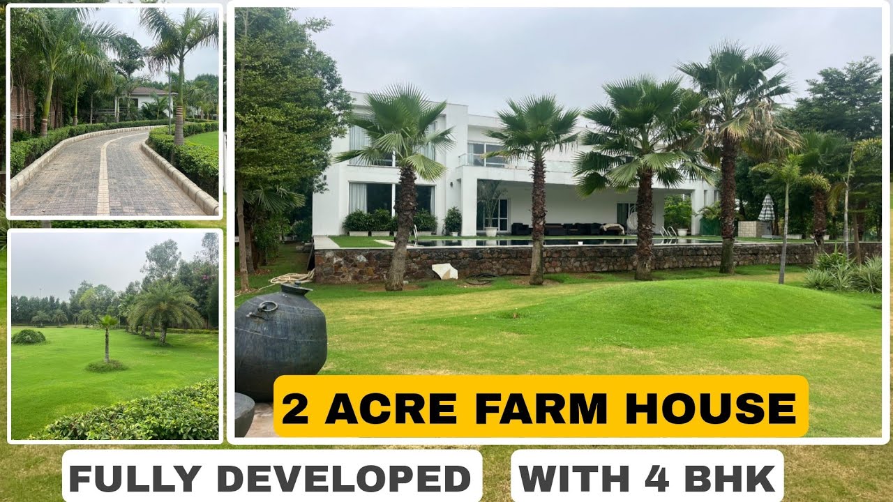 Area 2-Acers (5BHK) ultra Luxurious Farmhouse For Sale | westin vatika resort sohna gurugram