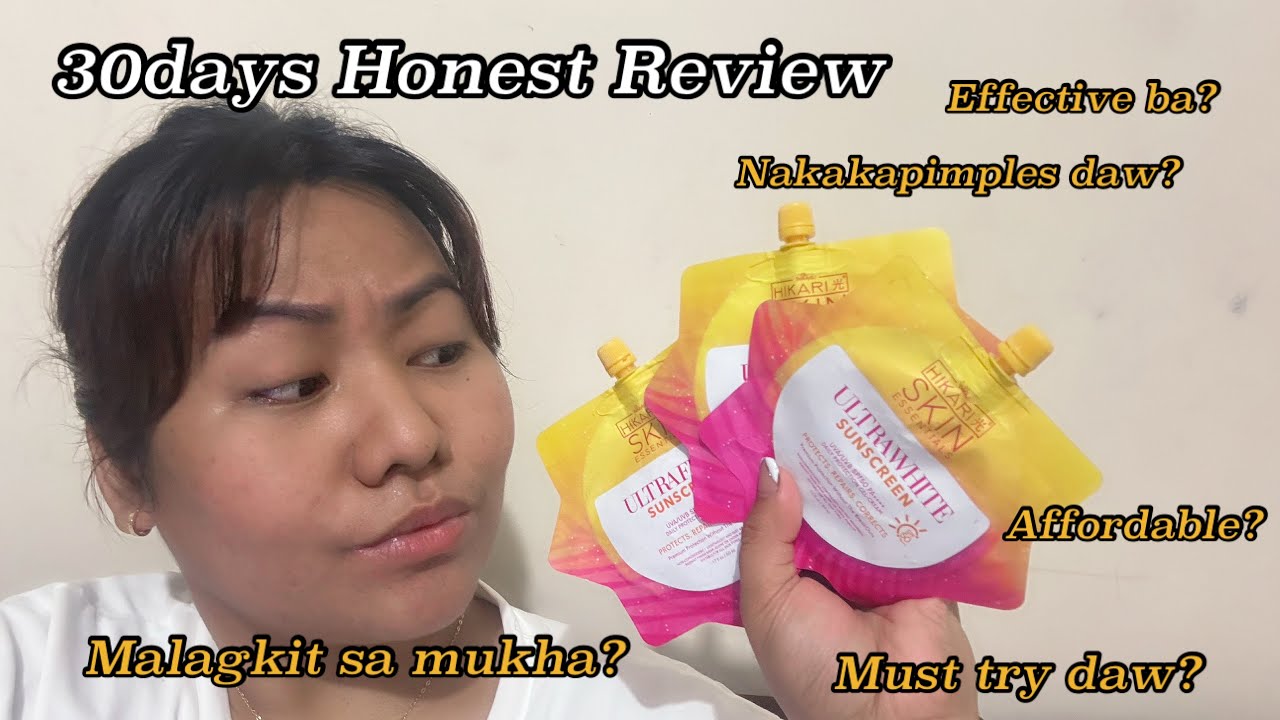 Hikari Sun Screen 30 Days Honest review | Effective nga ba?