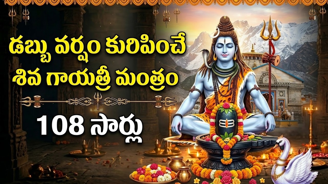 ఈ మంత్రం తో మీ దశ తిరగటం పక్కా! | Om Tatpurushaya Vidmahe Mantra 108 Times | Powerful Shiva Mantra