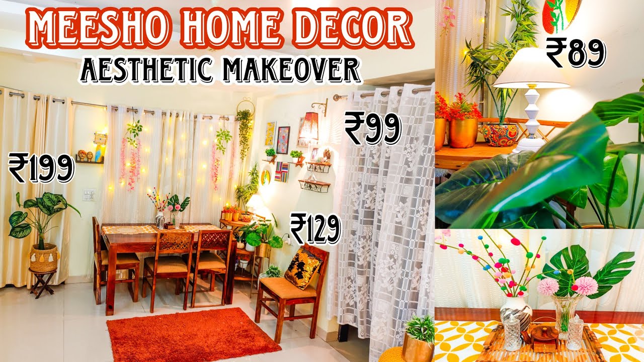 Meesho Home Decor Aesthetic Makeover #homedecor #meeshodecor #meeshohomedecor #decoratingonabudget