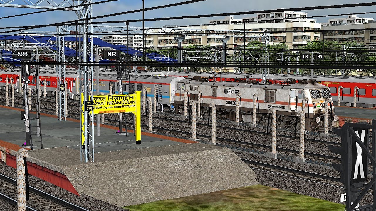 12280 Taj Express NDLS-NZM Small Journey. Msts Indian Railways 