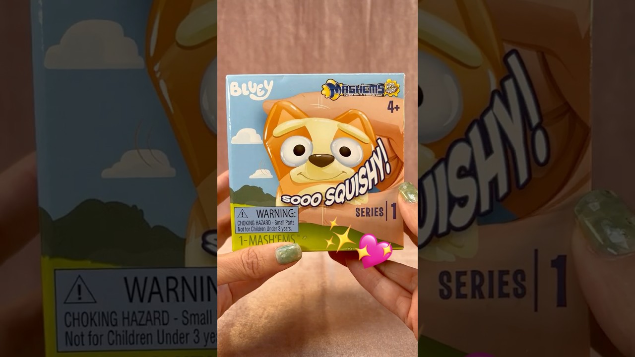 💙ASMR✨Squishy BLUEY Surprise! | Mash'Ems Unboxing?