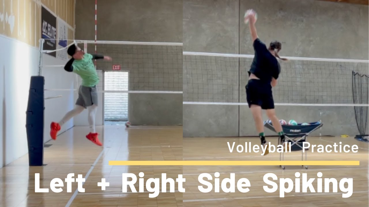 Right + Left Side Hitting | Volleyball Practice