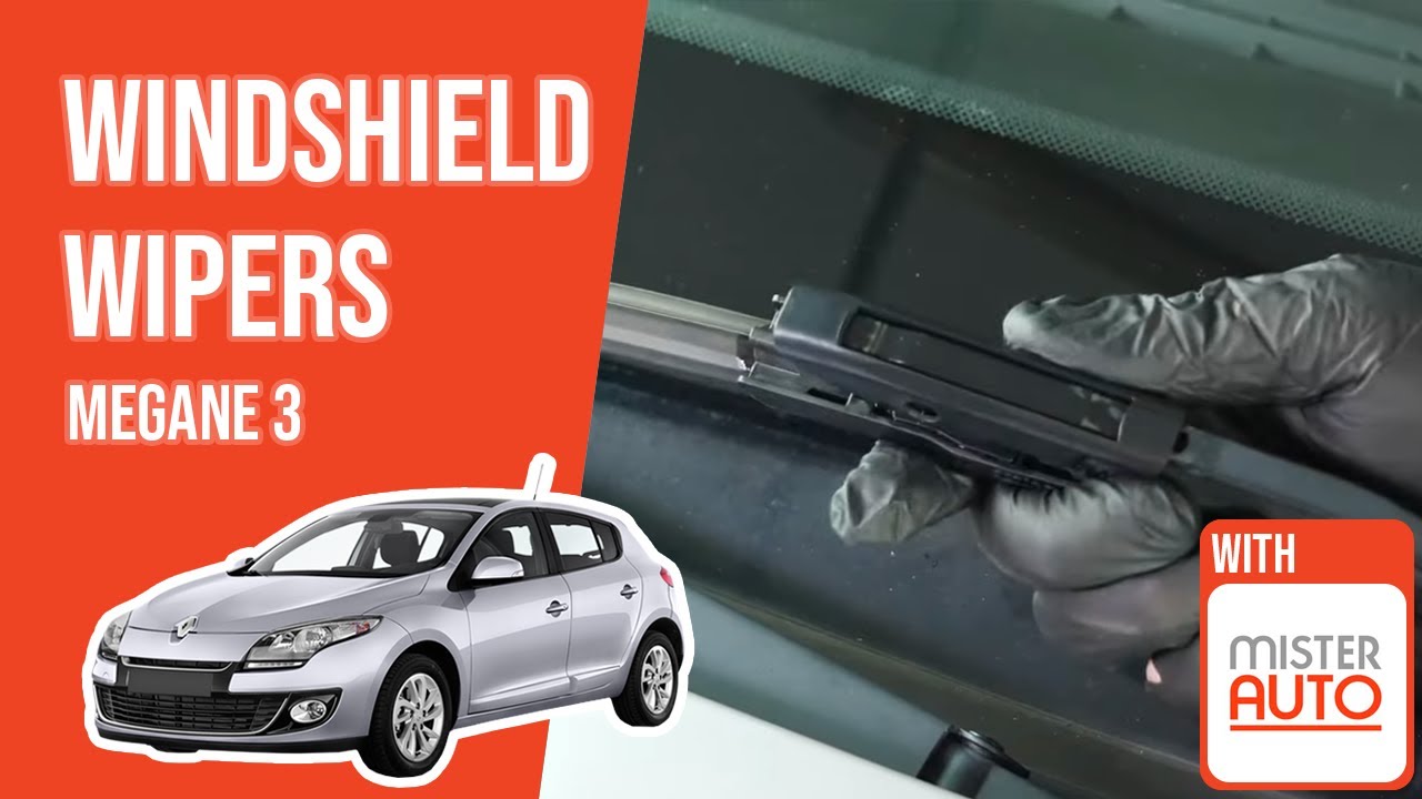 How to replace the windshield wipers Megane mk3 🌧