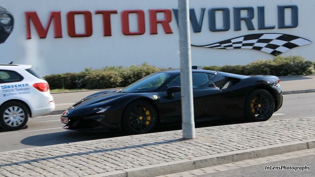 Carspotting Stuttgart SOME SUPERCARS ON THE ROAD! Ferrari day