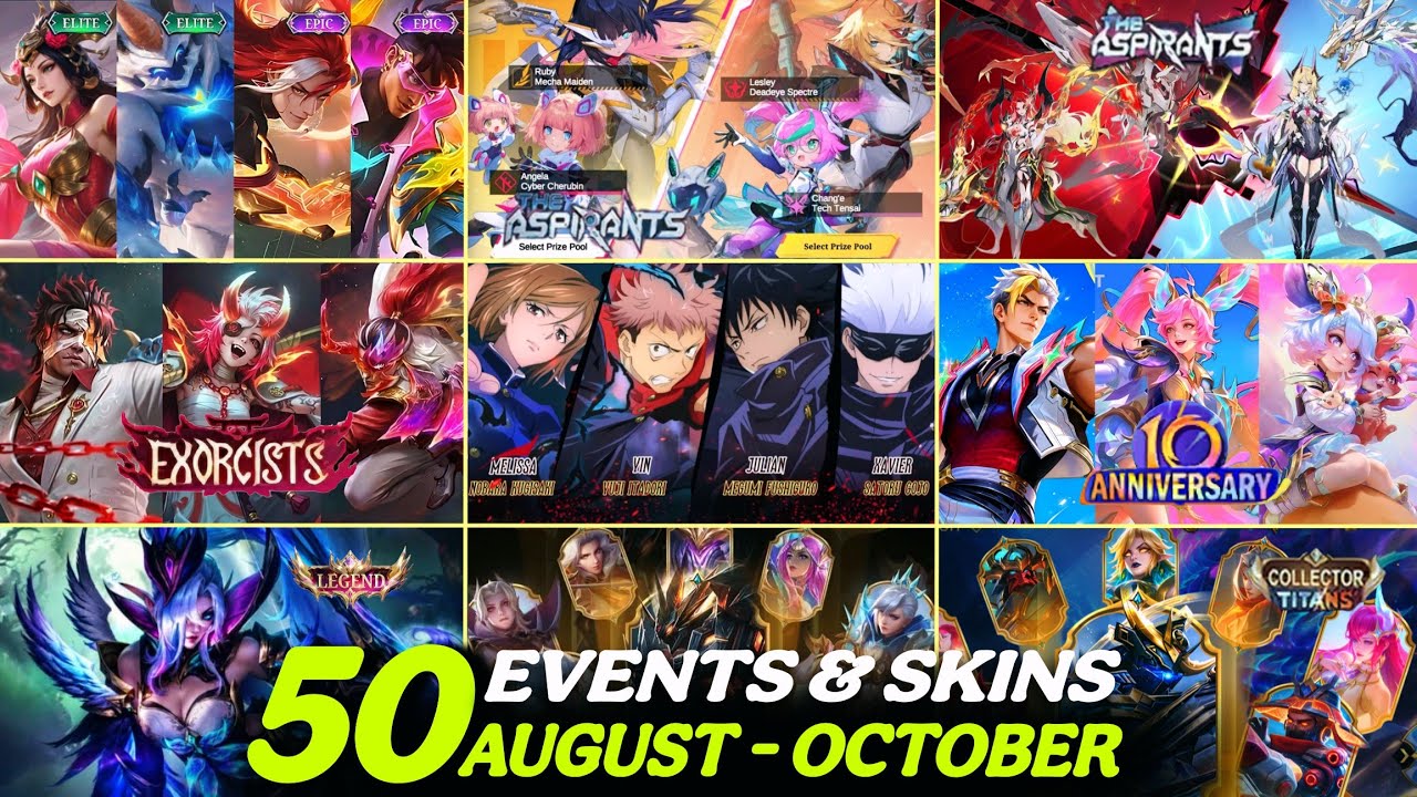 ALL 50+ Upcoming MLBB Events & Skins! 😱 August&ndash;October 2026 Roadmap | JJK, Aspirants, Anniversary