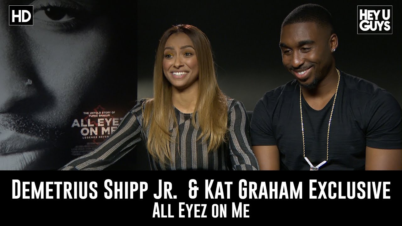 Demetrius Shipp Jr. & Kat Graham Exclusive Movie Interview - All Eyez on Me | Tupac | Jada Pinkett