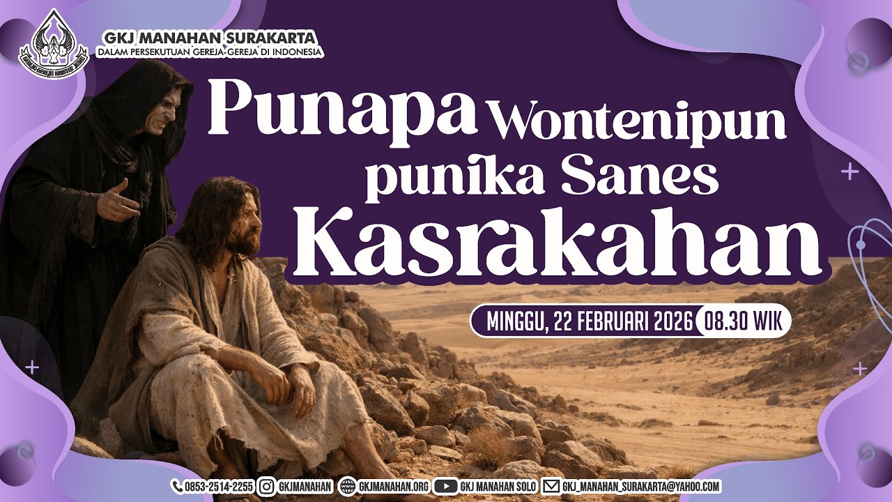 Pangibadah Minggu IV GKJ Manahan [ 22 Februari 2026 ] - Basa Jawi