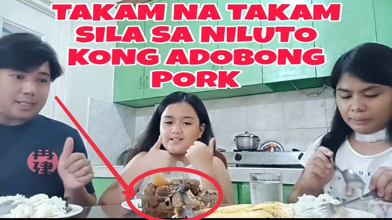 PAGLULUTO NG ADOBONG PORK PARA KAY PAPA RYAN IWAS MUNA SIYA SA TILAPIA😀