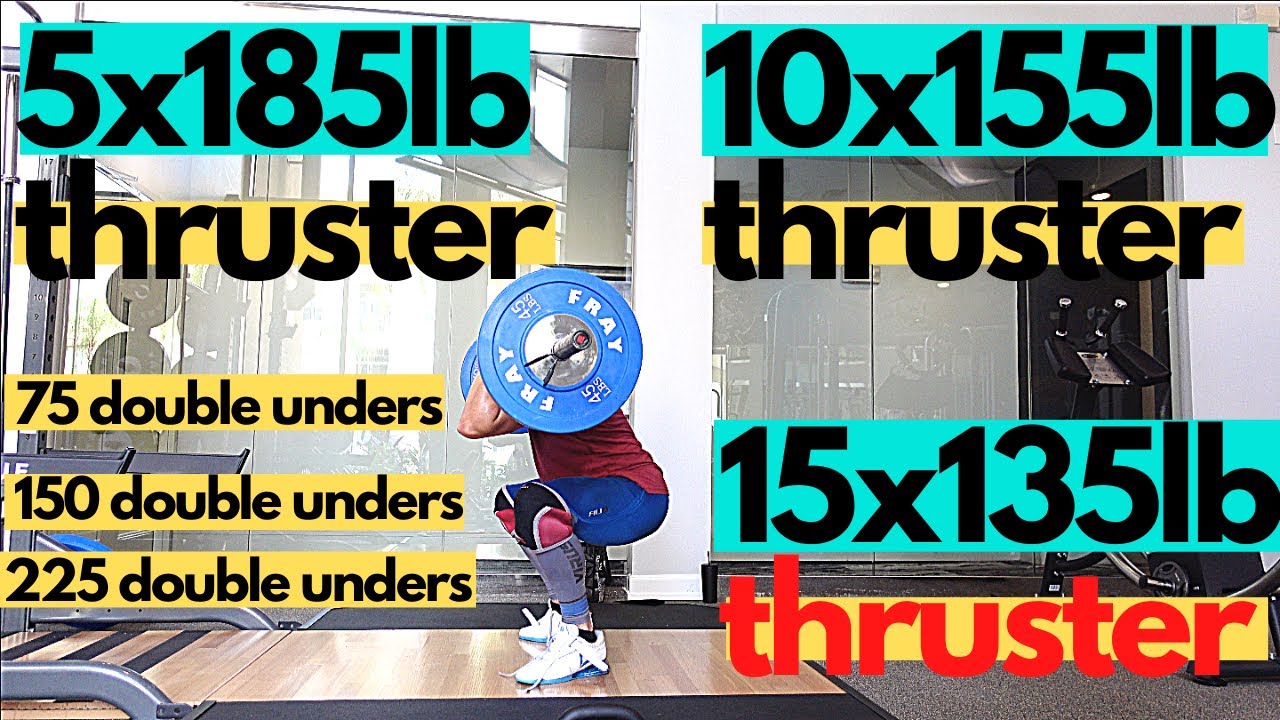 Over 300 Doubles and 185lb Thrusters...This is a difficult workout