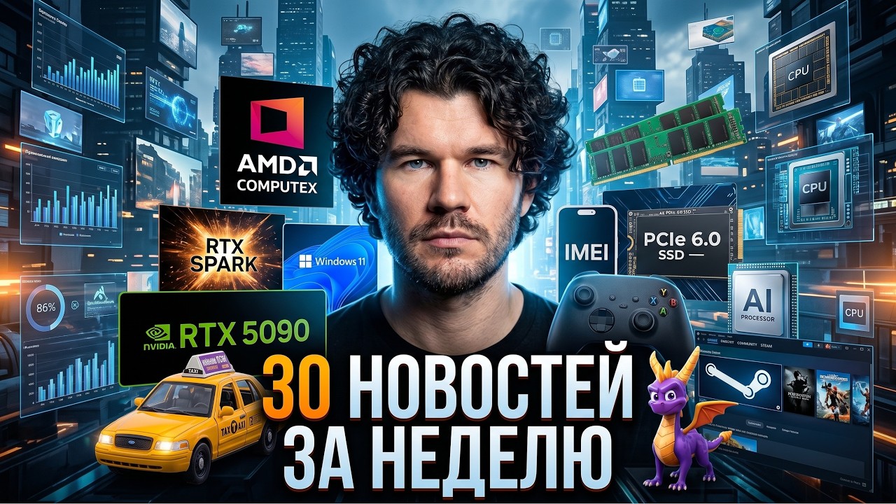 AMD уделала всех на Computex, Intel ушёл в закат, а RTX Spark всех напугал | Новости #7