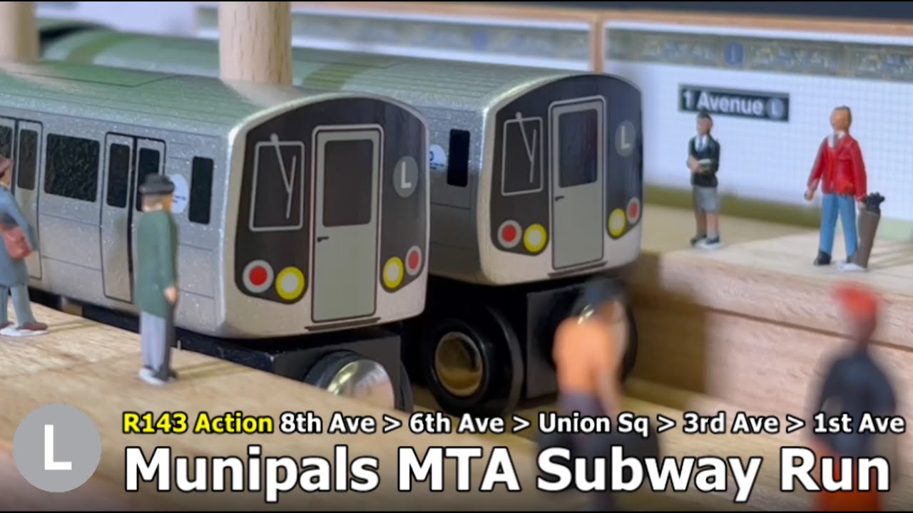 Munipals MTA R143 L Train 8th Ave/6th Ave/Union Square/3rd Ave/1st Ave Subway Trip Run @Trainman6000