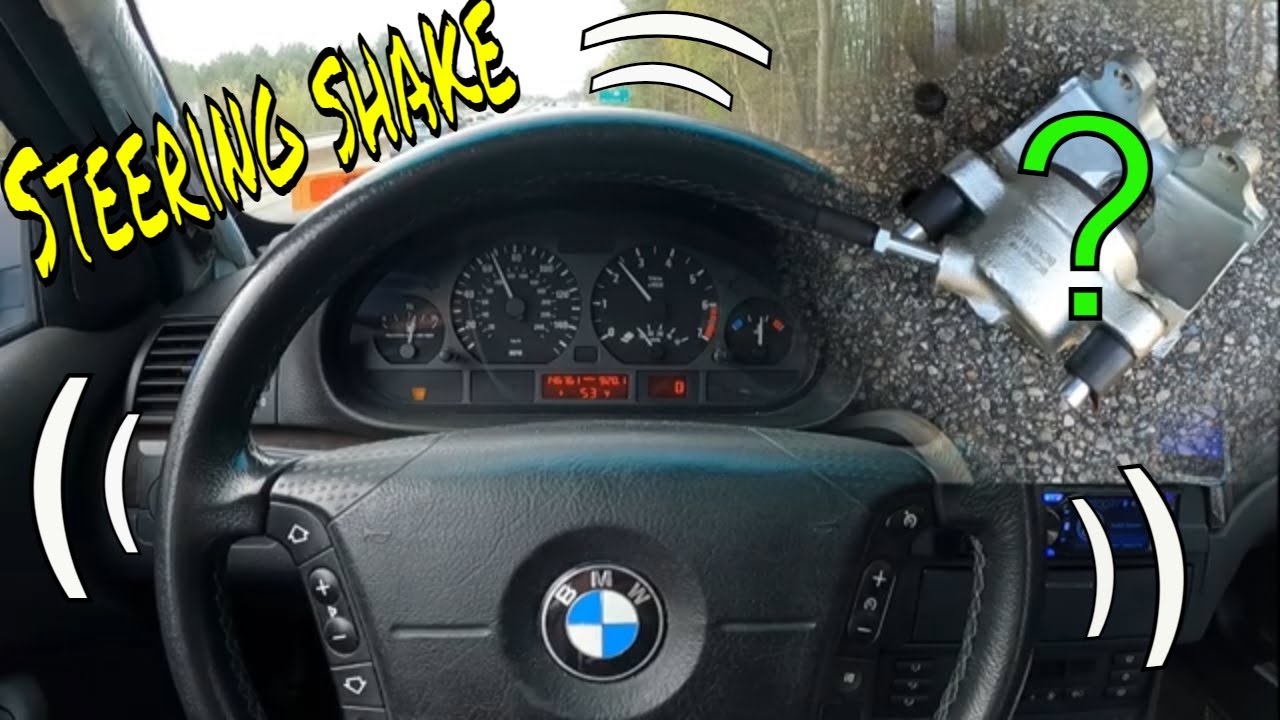 Why is my steering wheel shaking at high speeds? BMW E46 Brake caliper?