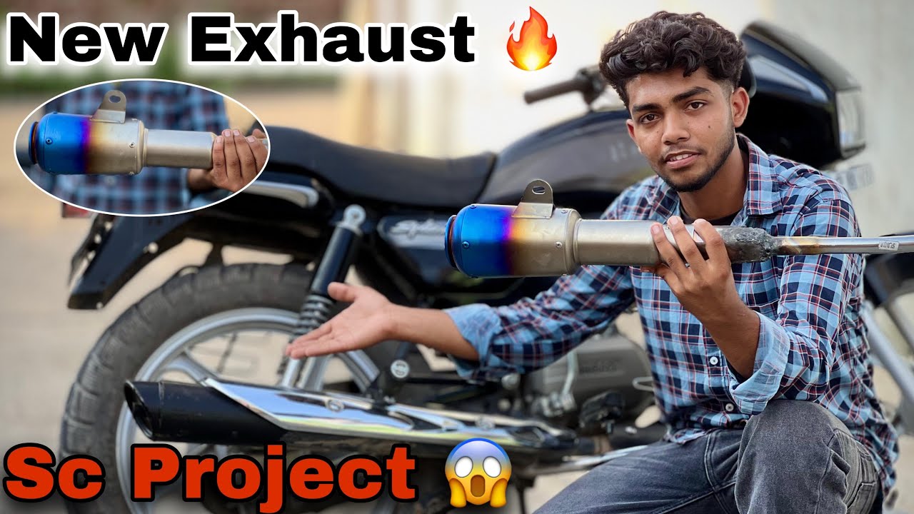 SC PROJECT INSTALL IN SPLENDER BIKE 😱 || NEW EXHAUST IN SPLENDOR BIKE 2K24 MODEL || BS6 SPLENDOR ❤️