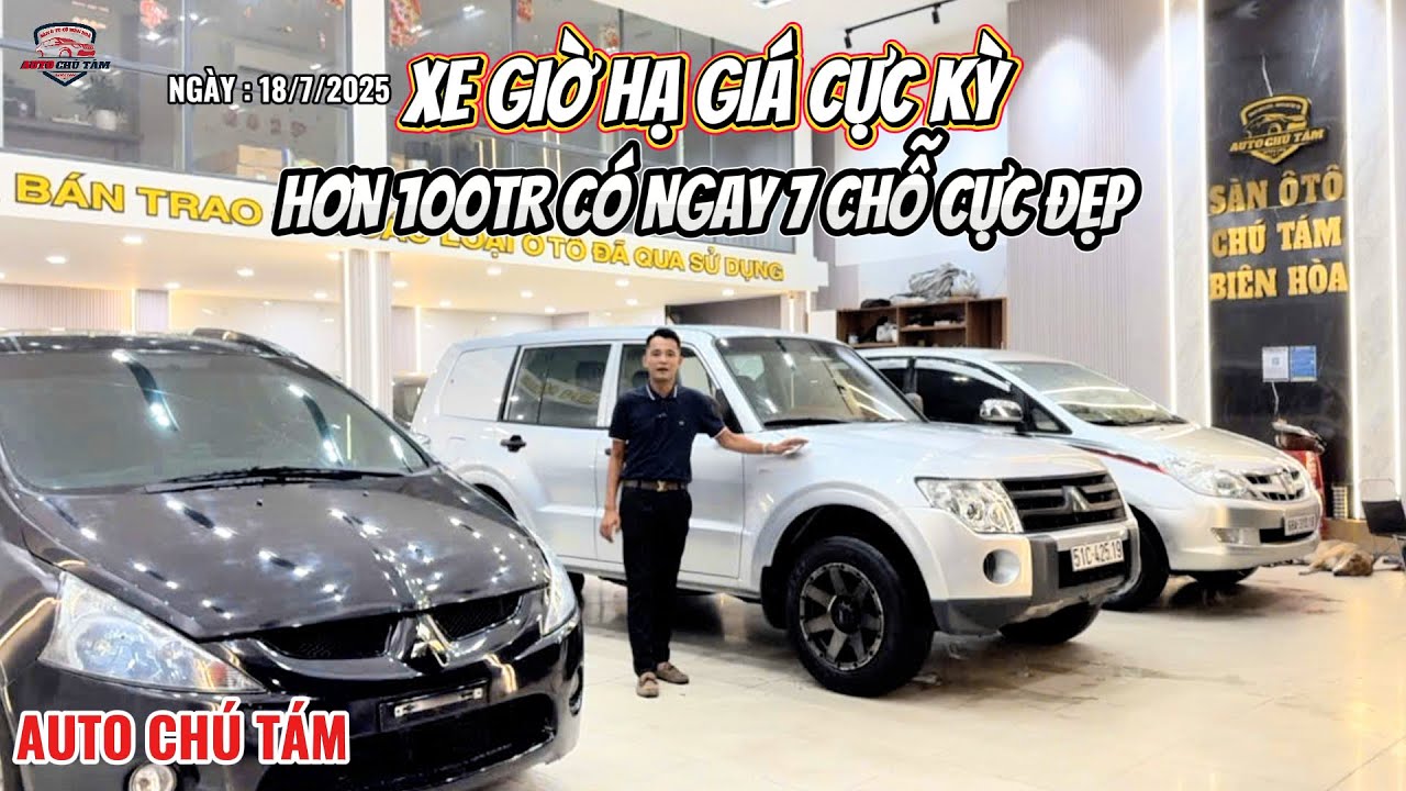 18/7 THỊ TRƯỜNG ẨM ĐẠM XẢ H&Agrave;NG MITSUBISHI PAJERO V93 2009 MITSUBISHI GRANDIS 2010 INNOVA 2008 2.0G
