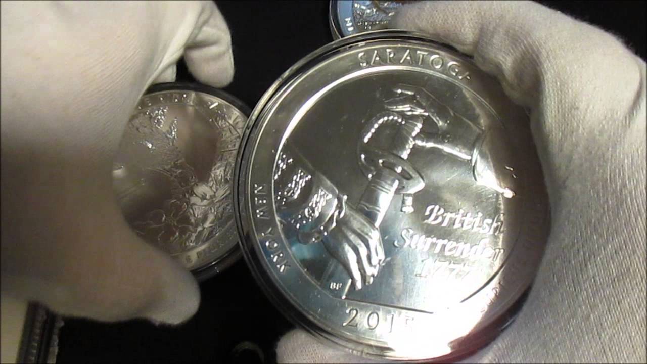 Complete 2015 America The Beautiful 5 oz Silver Coin Set!