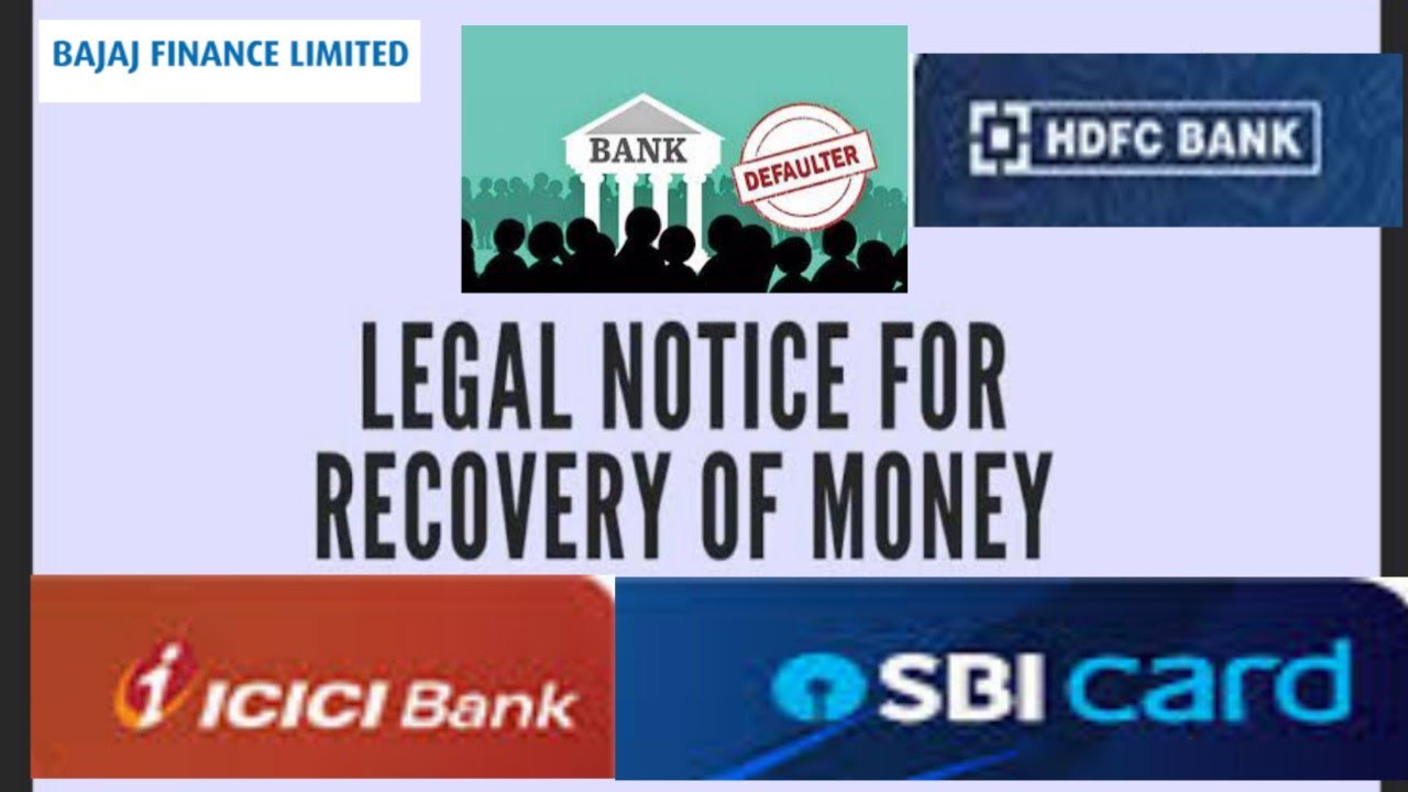 Legal notice legal notice by bank loan, credit card, personal loan, nbfc loan, app loan,fintech loan
