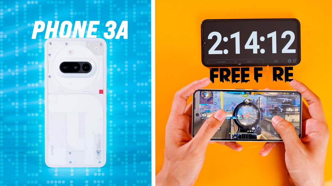 Nothing Phone 3A FreeFire Gaming Test 🤯⚡️ | Heating & Battery Drain Test