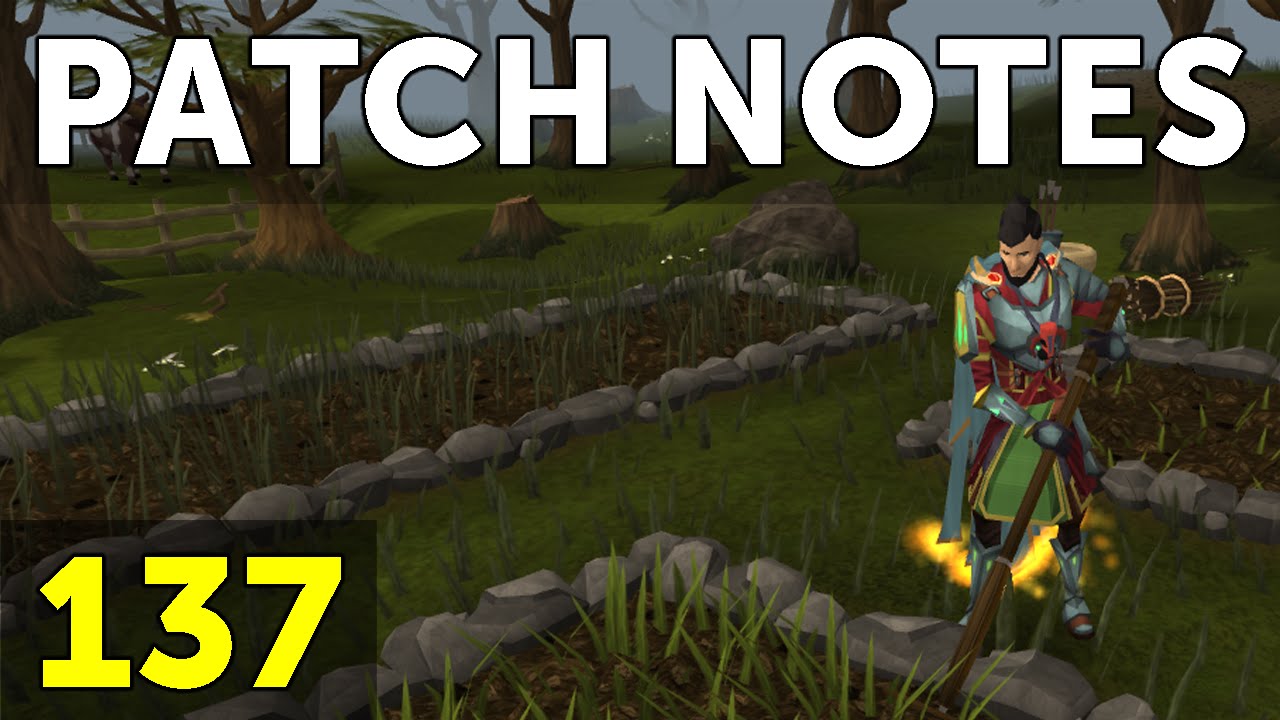 RuneScape Patch Notes #137 - 12th September 2016