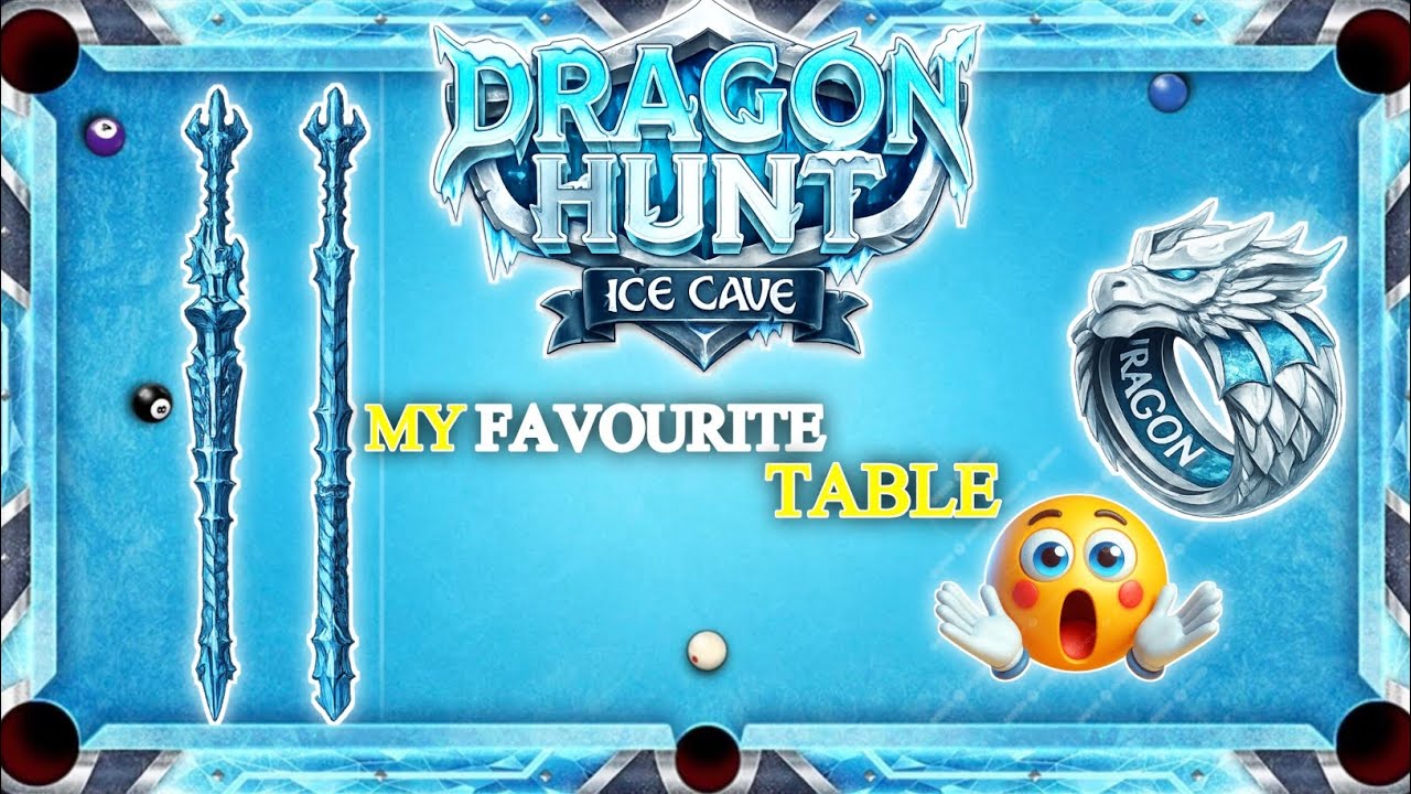Dragon Hunt Ice Cave Event In 8 ball Pool 🥶| Slippery Ice Table Play 💪🏻|