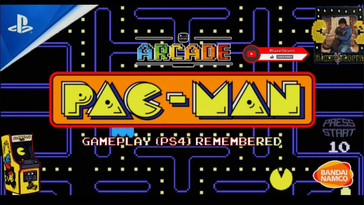 Arcade series : PAC-MAN 🟡🕹️ Short Gameplay (PS4) remembered
