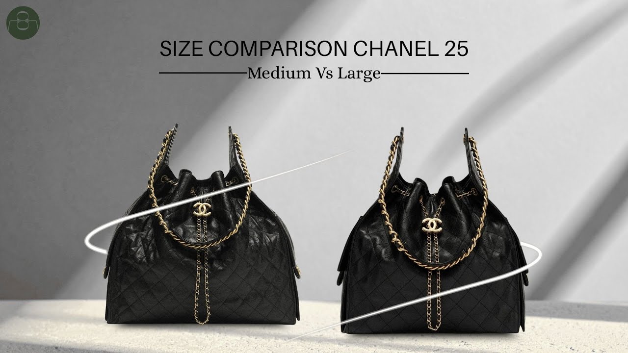 Chanel 25 Medium vs Large Size Comparison 🖤 Which Bag Is Worth It? | Confidential Couture #chanel25