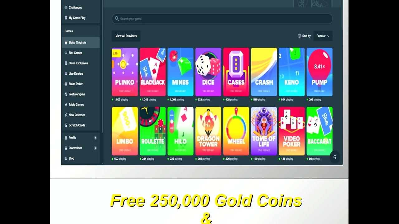 Big Free Play $100k in Hours! Stake.us casino is the tits. HOT links @ 40 secs YOUTUBE. GET LUCKY