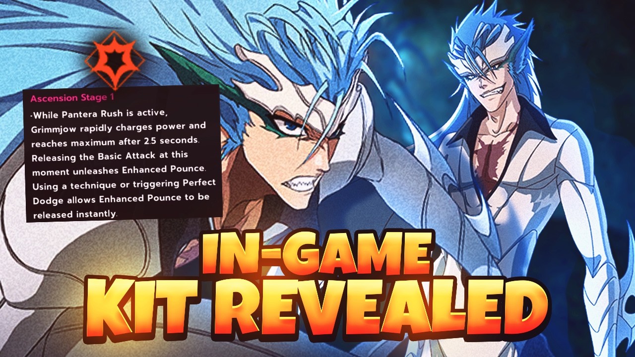 BSR ACCIDENTALLY REVEALED GRIMMJOW'S KIT IN GAME!!! | Bleach Soul Resonance