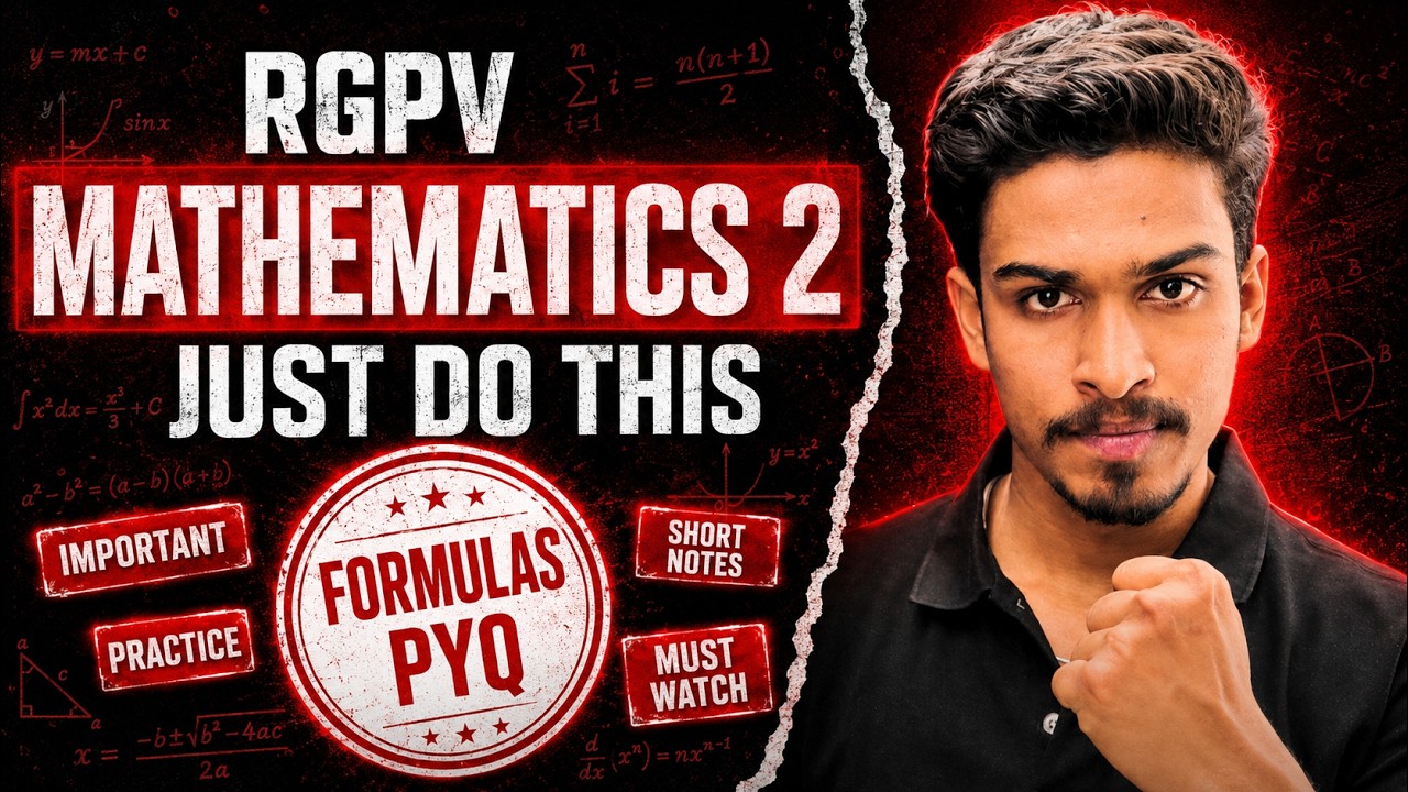 RGPV Mathematics 2 (M2) - 5 Days Roadmap