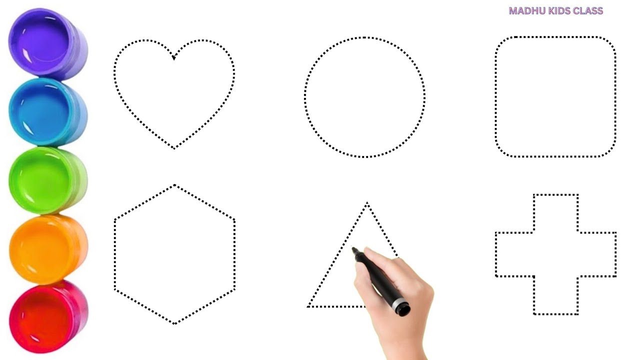 Shapes song for kids, Learn 2d shapes, colors for toddlers | Preschool Learning part