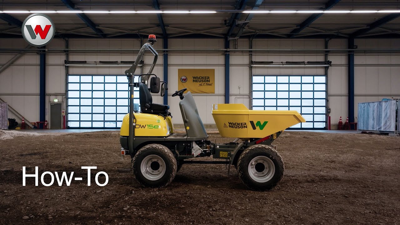Wacker Neuson How-To: efficiënt werken met de elektrische wieldumper DW15e (NL)