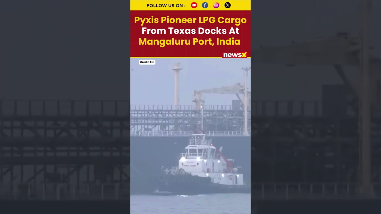Pyxis Pioneer LPG Cargo From Texas Docks At Mangaluru Port, India  #lpg #shorts #trending