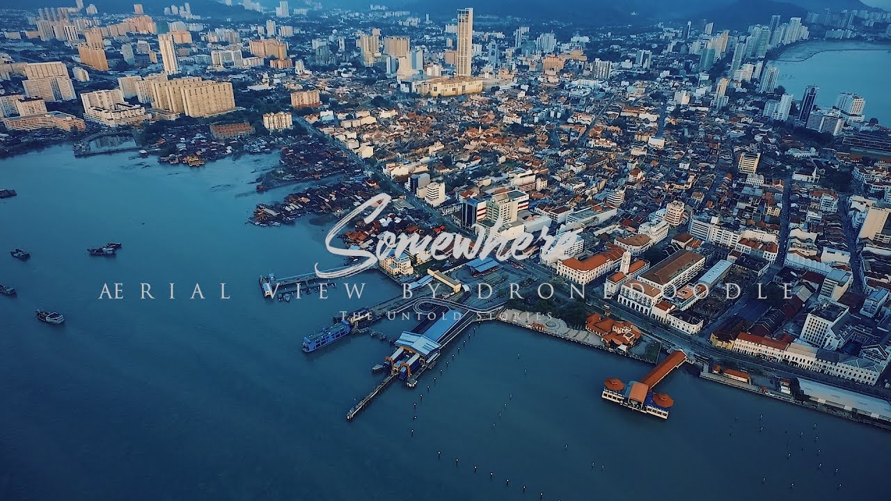 Aerial View Of Swettenham Pier Cruise Terminal, Penang, Malaysia
