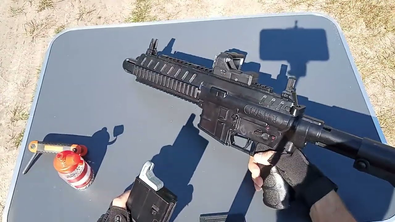 Umarex Steel Strike semi/auto 6, CO2 - Test.