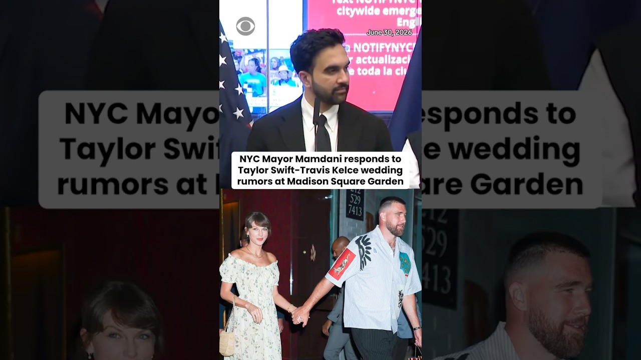 NYC Mayor Mamdani makes subtle reference to Taylor Swift-Travis Kelce wedding events #shorts