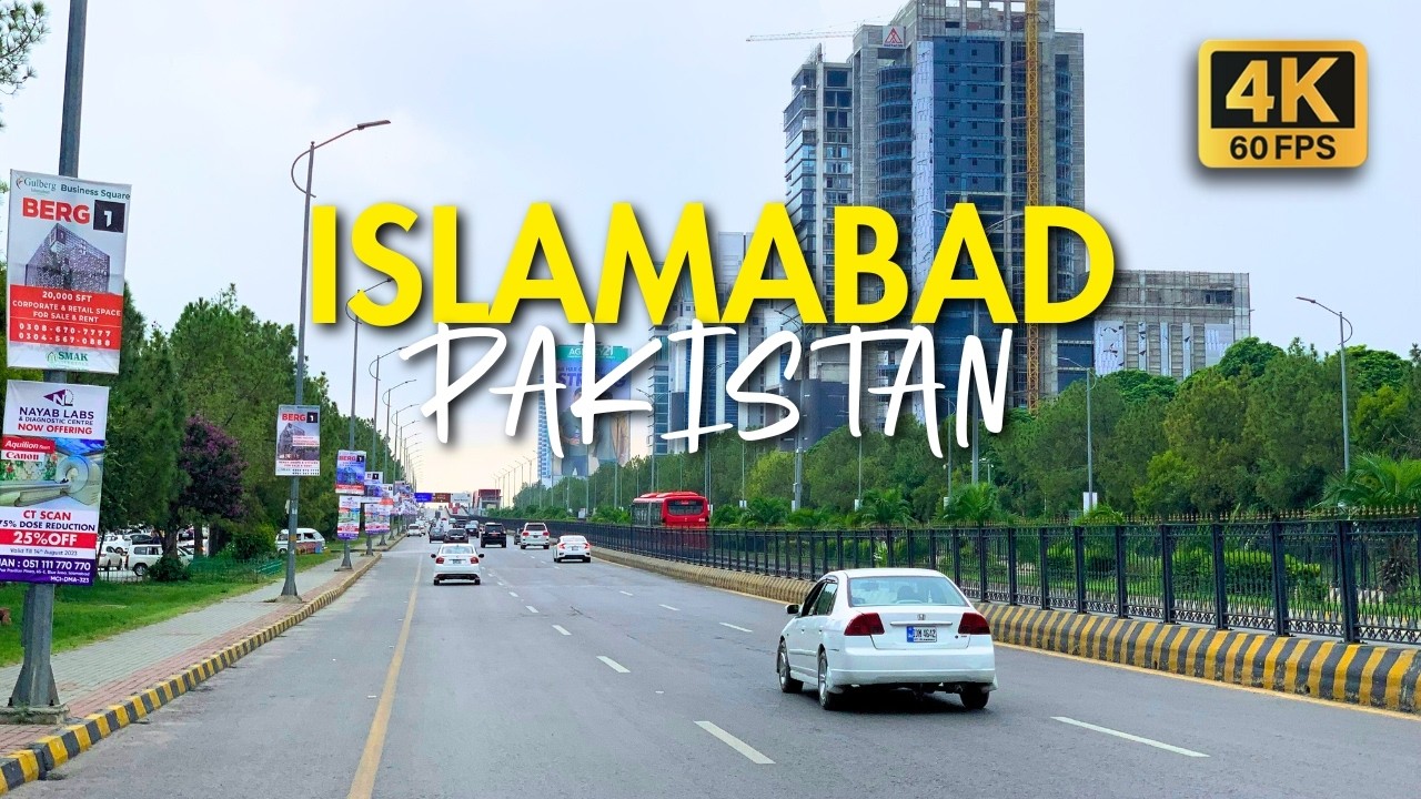 🇵🇰 Islamabad, Pakistan STUNNING Driving Tour in 4K 60FPS