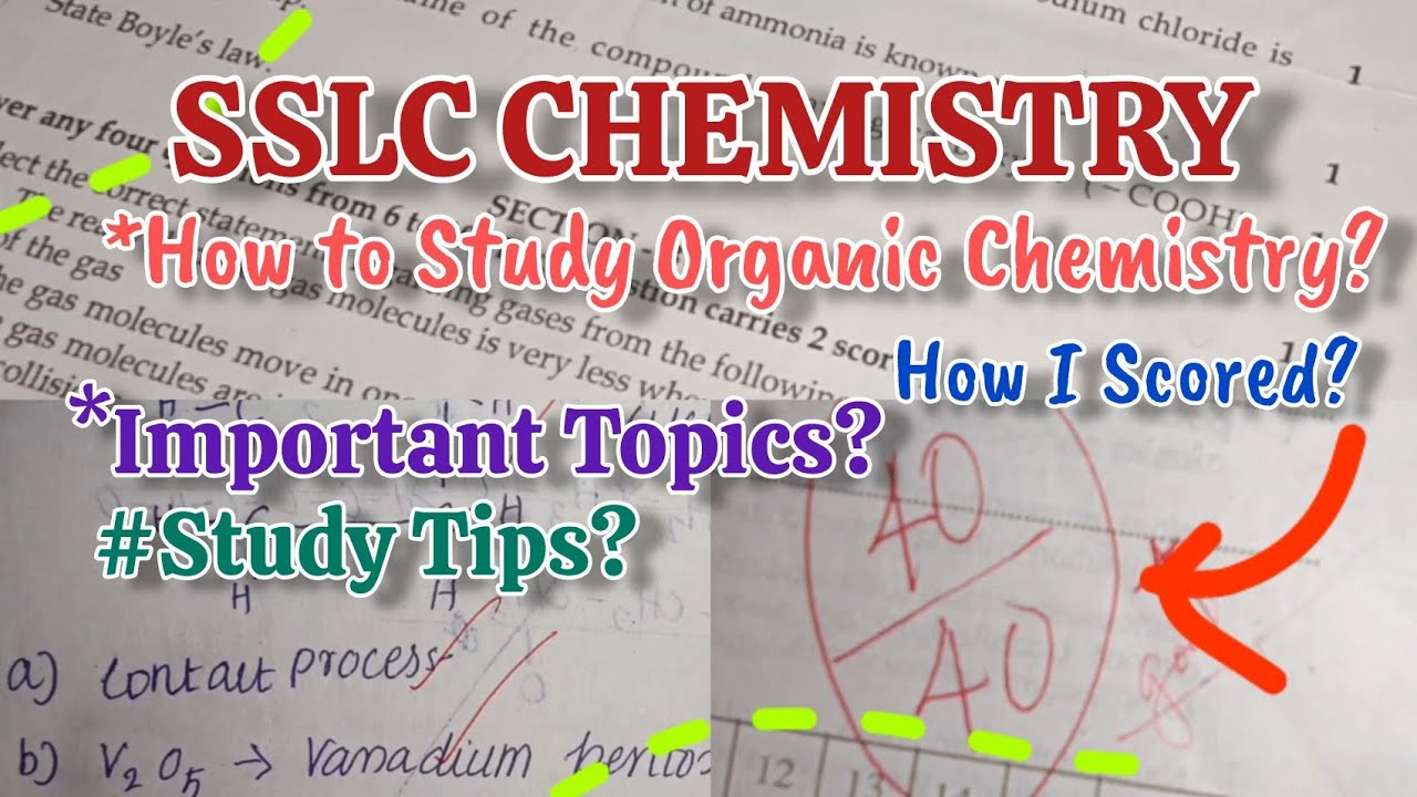SSLC CHEMISTRY🔥 || How I Scored Full Mark?? || Last Days Study Tips...