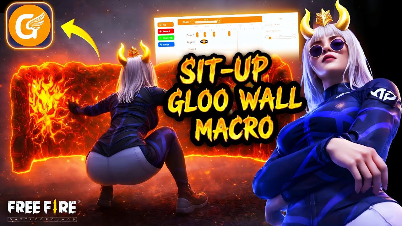 😱 One Tap Sit Up Gloo Wall 🔥 | Free Fire Mobile