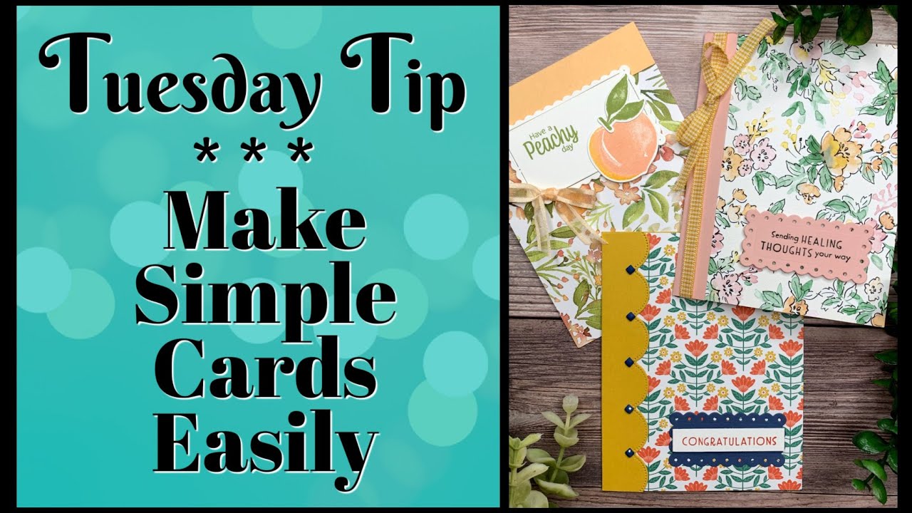 How Do I Make Simple Cards With Designer Series Paper?