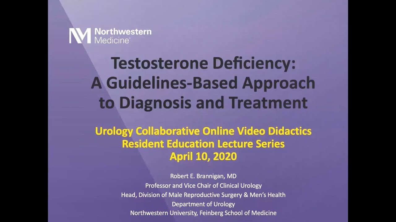 4.10.2020 Urology COViD Didactics - Testosterone Deficiency
