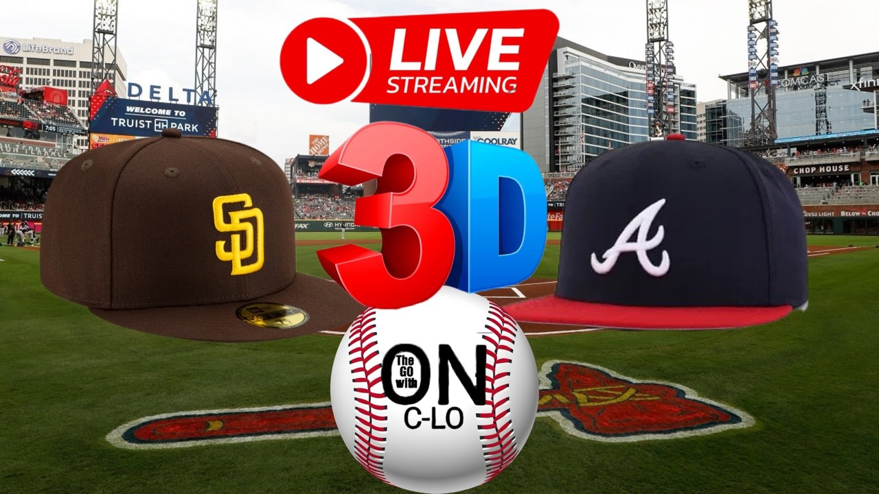 🔴Atlanta Braves vs SD Padres Live MLB Baseball.⚾ Live Play by Play. 3D Presentation Livestream.